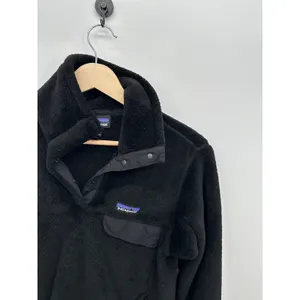 Patagonia Synchilla Snap-T Black Fleece Pullover Womens Sz‎ S thumbnail 5