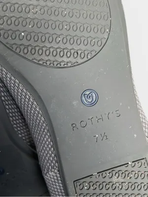 Rothy’s The Flat Gray Knit Ballet Flats Washable Sustainable Shoes 7.5 thumbnail 7