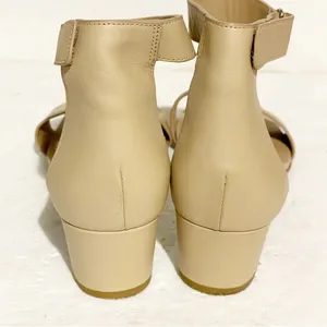 VINCE Size 7M Rita-B Tan Leather City Sandals Block Heel Ankle Strap thumbnail 6
