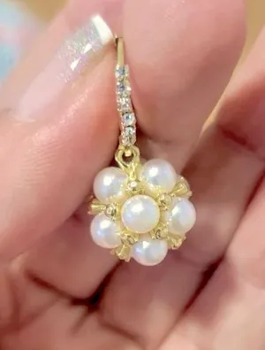 🆕Brand New Faux Pearl Decor Drop Earrings thumbnail 1