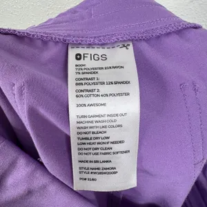 Figs Zamora Jogger Scrub‎ Pants in Lilac Dawn Size Xsmall thumbnail 4