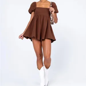 Princess Polly Lorna Romper Brown thumbnail 3