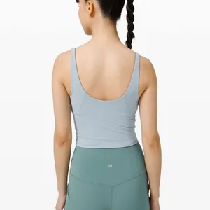 lululemon athletica Light Blue V-Neck Crop Tank thumbnail 2