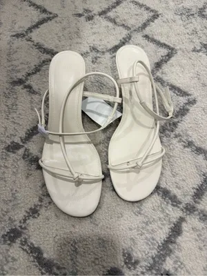 H&M Cream Strappy Knot Sandals for Women thumbnail 3
