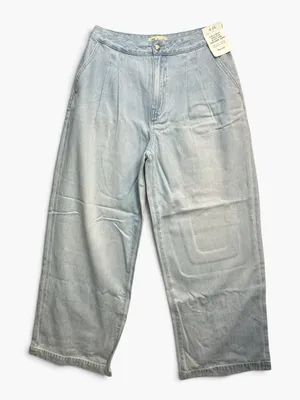 Madewell Curvy Harlow Wide-Leg Trouser Jeans W26 Light Wash NWT thumbnail 3