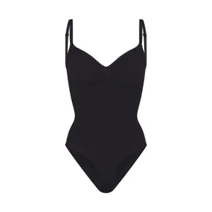 Black Skims Seamless Sculpt Brief Bodysuit Onyx thumbnail 3