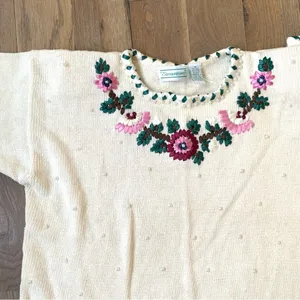 Vintage Collectible Shenanigans Knit Sweater With Ribbon Accents Size Medium thumbnail 6