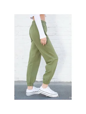 John‎ Galt Brandy Melville Joggers One Size Green Athleisure Lounge Streetwear thumbnail 11