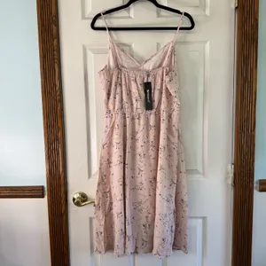 Allegra‎ K Floral Sundress Summer Casual Spaghetti Strap Dress Pink Size L thumbnail 7