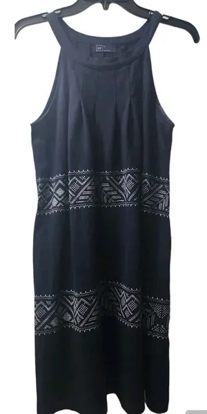 Gap Sleeveless Dress - Halter Neck, Embroidered Detail, Casual - Size‎ M thumbnail 1