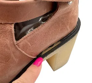 Free People US 9 EU 39 Jesse Cutout Strappy Platform Boots Brown Tan Heeled Boho thumbnail 5