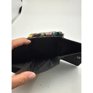 Floral Trifold Wallet with ID Window and‎ Zipper Coin Pocket Multicolor thumbnail 4