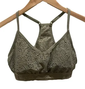 PINK Olive Green Racerback‎ Bra / Bralette thumbnail 1