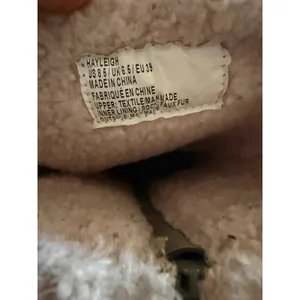 Hayleigh Womens Grey Pink Plaid Faux Fur Lined Winter Boots Size 8.5 Lace Up Zip thumbnail 2