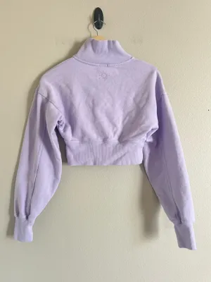 OFFLINE by Aerie Cropped Sweatshirt Quarter-Zip small thumbnail 4