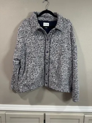 Aerie Heathered Button-Up Shacket thumbnail 2