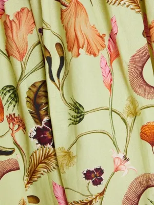 AGUA BY AGUA BENDITA Lunatus Habitat floral print embellished cotton dress, S thumbnail 12