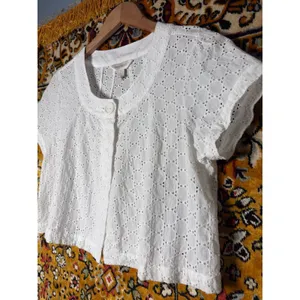 NWT Deadstock Limited Too Baby Doll White Eyelet Lace Crop Top sz 20 thumbnail 2