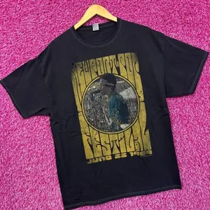 Jimi Hendrix 1969 Newport Pop Festival Distressed Tee XL thumbnail 3
