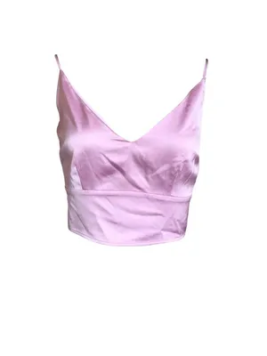 NWT Abercrombie and Fitch Lavendar Crop Top thumbnail 2