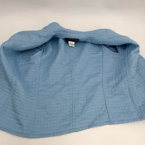 Harve Bernard Jacket Womens 10 Blue Quilted Button Up Cuff Sleeves - flaws/read thumbnail 5