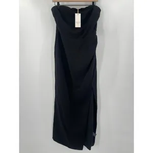 VICI x FATE Dress Large Black Strapless Slit Always You Cocktail Evening Formal thumbnail 13