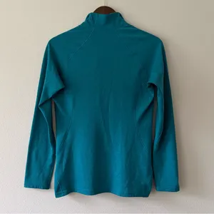Patagonia Women's Capilene Midweight Zip-Neck Baselayer Top Turquoise S thumbnail 5