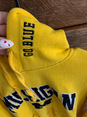 michigan hoodie Yellow Size M thumbnail 2