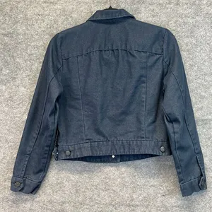 GAP‎ Jean Jacket Women's Small Indigo Denim Cotton Button Front Dark Wash Blue thumbnail 12