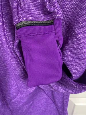 Lululemon Runderful Jacket 1/2 Zip Purple Women’s Pocket Thumbholes 8 outerwear thumbnail 6