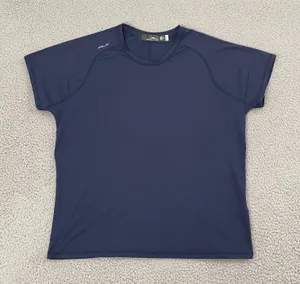RLX Ralph Lauren Shirt Women XL Navy Performance Athletic Short Sleeve thumbnail 1