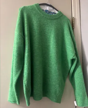 ASOS Design bright green oversized sweater thumbnail 1
