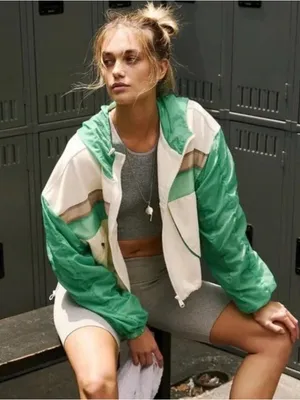 NWOT Free People Movement Summer Breeze Windbreaker Jacket thumbnail 1