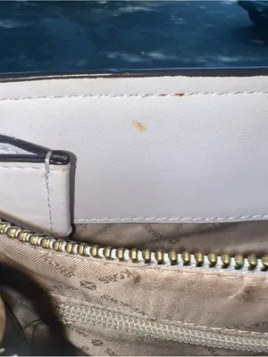 MICHAEL KORS Brown/Tan Saffiano Leather Satchel with Gold Accent thumbnail 9