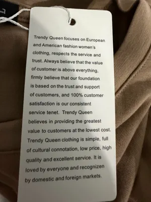 Trendy Queen Crewneck Long-Sleeve Tee in Tan thumbnail 6