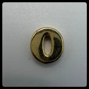 Origami Owl Floating Locket Charm Number 0 Gold Womens Small Gold Crystal Jewel thumbnail 2