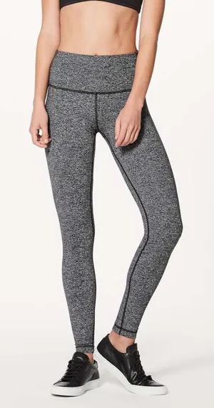 Lululemon Wunder Under Hi-Rise Tight 28 Heathered Black Luon 10 thumbnail 1