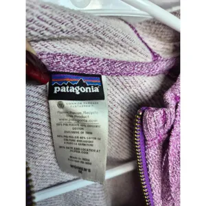 Patagonia Womens M Cloud Stack Full Zip Hoody Heather Purple Fleece 54490 thumbnail 4