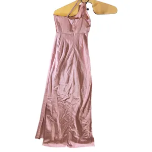 712 | Lulus Dusty Rose One Shoulder Satin Maxi Dress Formal Bridesmaid Size Small thumbnail 3