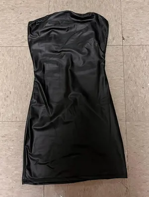 Black Leather Dress Size XS thumbnail 1