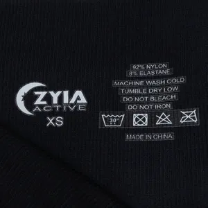 Zyia Black and White Light n Tight Ombre Seamless Performance‎ Leggings Size XS thumbnail 6