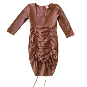 Ruched Bodycon Dress Pink Size M thumbnail 2