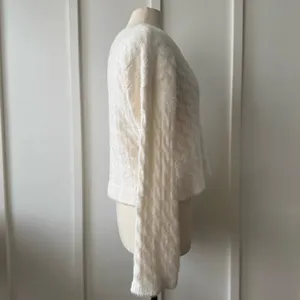 Joie Ivory Textured Knit Sweater thumbnail 4
