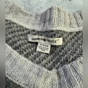 American Eagle Outfitters Gray Camouflage Sweater thumbnail 2