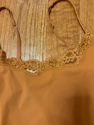 NWOT fits everybody corded slip lace dress - bronze thumbnail 6