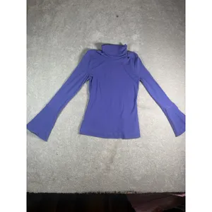 free people intimately purple bell sleeve turtleneck M Long Sleeve Shirt Blouse thumbnail 3