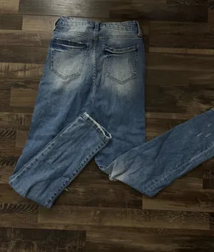 Willow + Root Buckle Jeans Distressed High-Rise Mom Fit Size 25 thumbnail 2