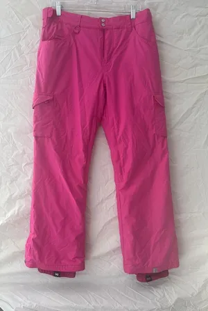 Roxy Hot Pink Women's 5k Silver Snow Pants thumbnail 1