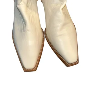 Free People We The Free Montage Leather Cream/Bone Tall Boots(Size 38/7.5) thumbnail 10
