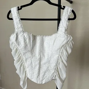 HOUSE OF CB 'Catalina' White Broderie Anglais Corset NWOT size XL‎ thumbnail 12